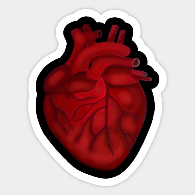 Real Heart Sticker by ArtAndBliss